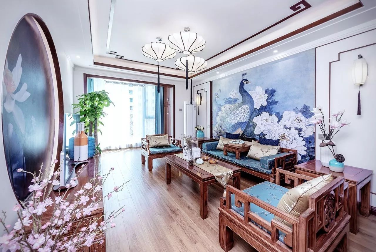 廈門玖和廣場118㎡新中式，充滿了濃濃的詩情畫意